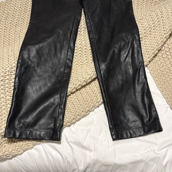 NWOT 7 For All Mankind Womens Size S Faux Leather Ankle Pants - Picture 6 of 7